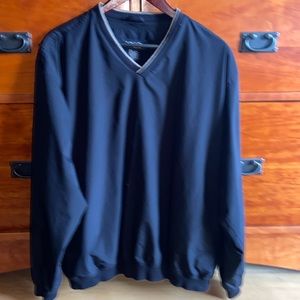 IZOD XFG Lined Outerwear V Neck Pullover Golf Baseball Jacket Shirt Shacket XL